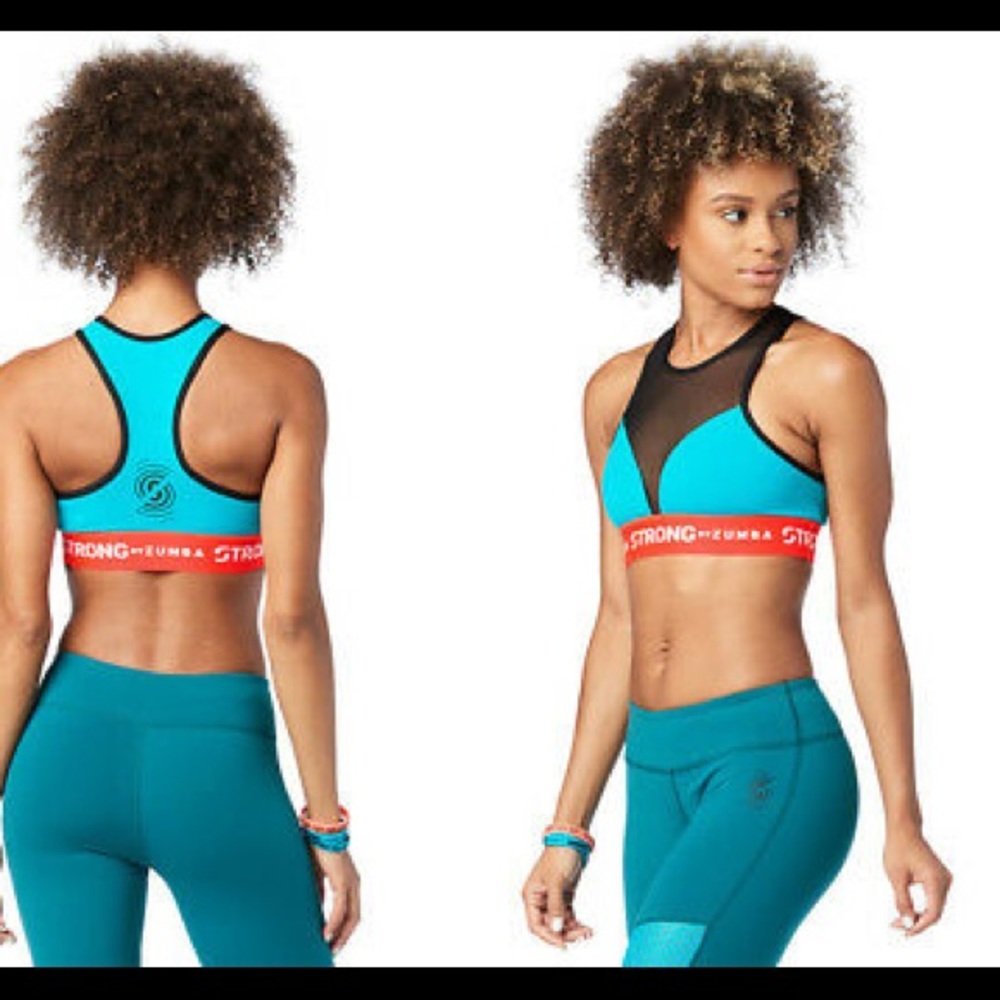Strong by Zumba No Big Teal Bra